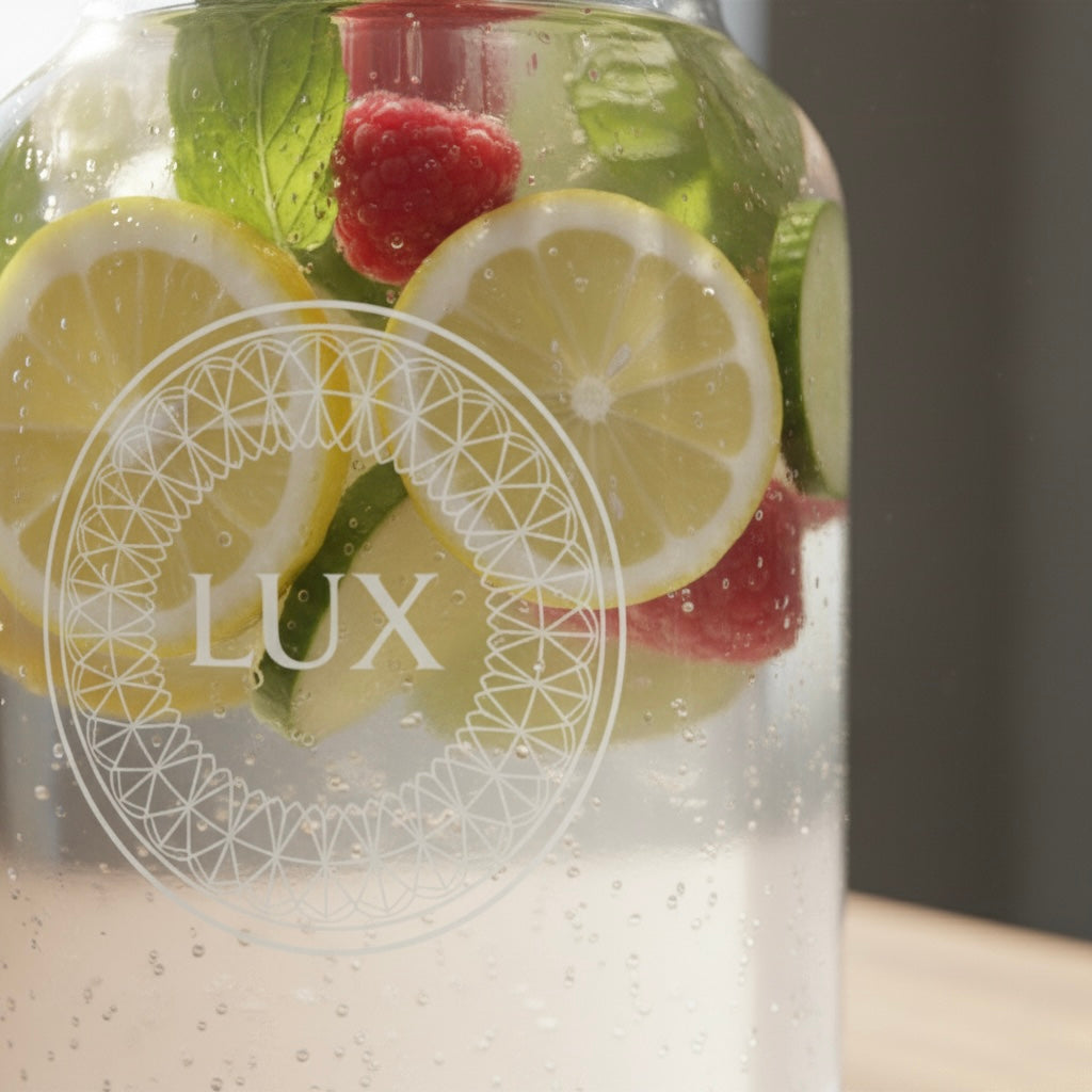 Custom clear label with transparent background on jar waterproof logo