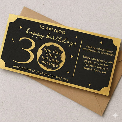 Custom scratch and win cards printing Egypt for promotions and coupons