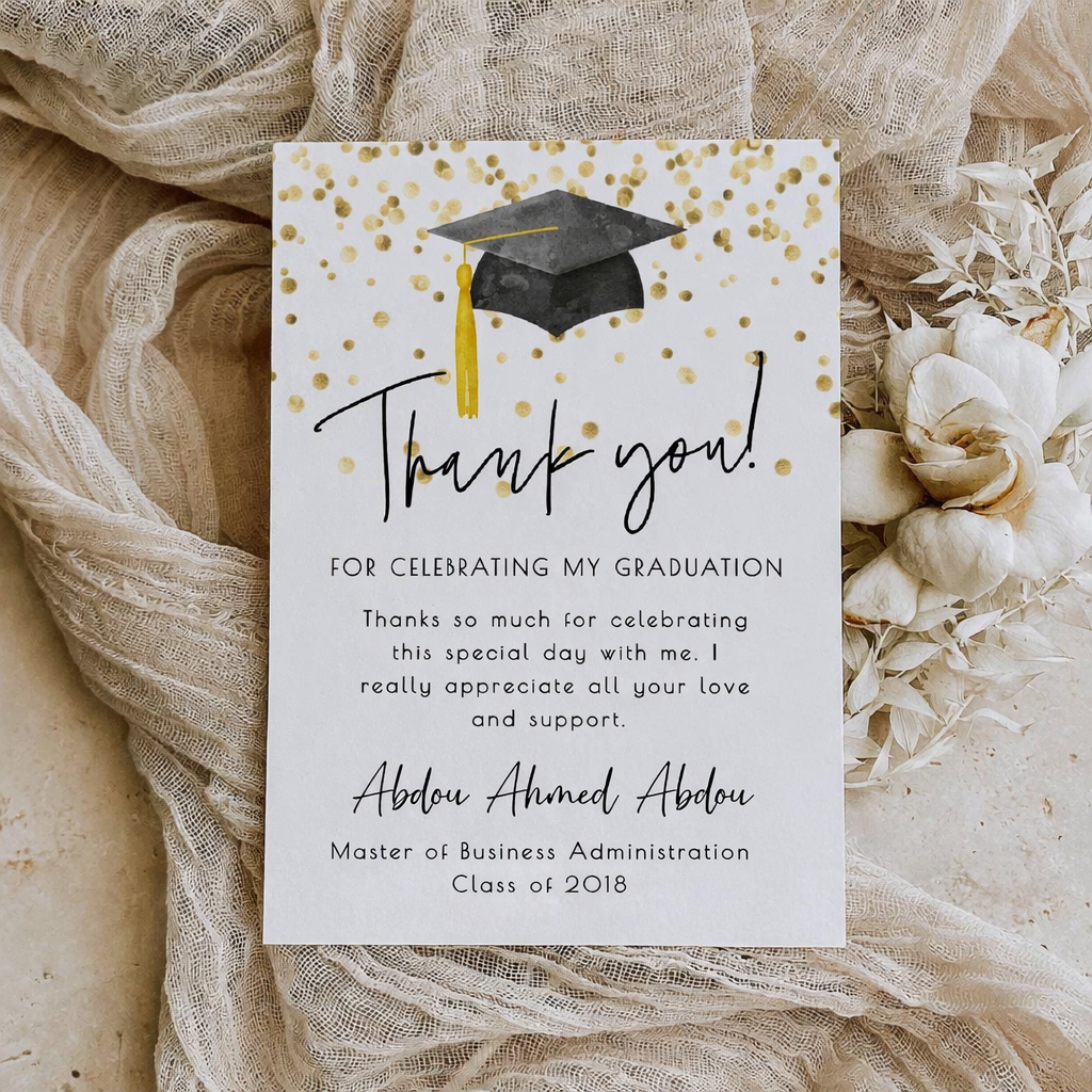 Custom thank you cards printing Egypt for businesses and events